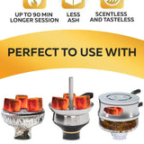 Premium Coconut Hookah Charcoal — 25 mm Cubes (200 ct)