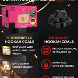 Premium Coconut Hookah Charcoal — 26 mm Cubes (80 ct)